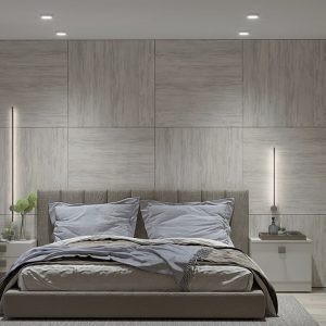 Bedroom Furniture - Wall Panel Rectangle Pieces, Cabinets Kashmir Color